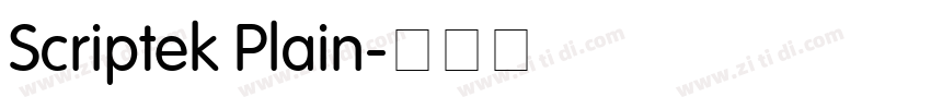 Scriptek Plain字体转换